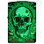  Zippo 48640 - Skull Design - Glow in the Dark Green