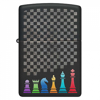  Zippo 48662 - Chess Pieces - Black Matte